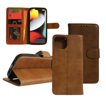 Samsung S21 Plus Boek Hoesje - Kaarthouder - Magnetische sluiting - Bruin