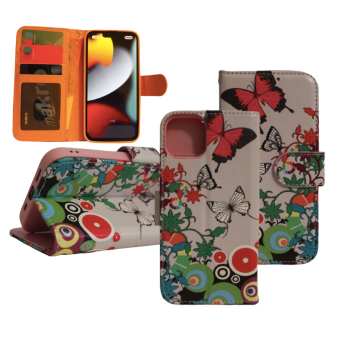 iPhone 13 Pro Max Print 5 Book Case - Kartenhalter - Magnetischer Verschluss