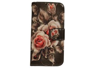 iPhone 13 Pro Max Print 6 Book Case - Kartenhalter - Magnetischer Verschluss