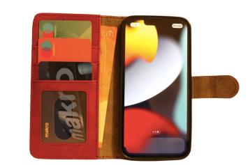 Étui portefeuille pour Samsung S21 Plus - Porte-cartes - Fermeture magnétique - Bordeaux 
