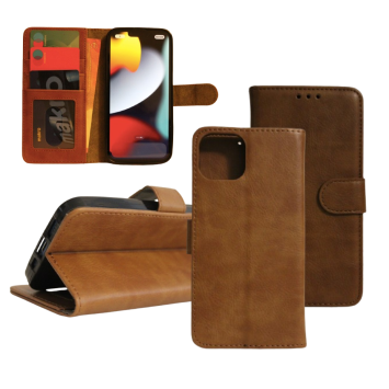 Samsung S21 Plus Boek Hoesje - Kaarthouder - Magnetische sluiting - Bruin