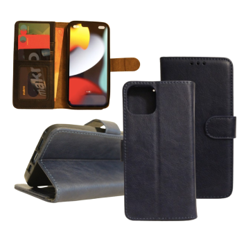 Samsung S21 plus Boek Hoesje - Kaarthouder - Magnetische sluiting - Donkerblauw
