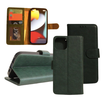Samsung S21 Plus Boek Hoesje - Kaarthouder - Magnetische sluiting - Donkergroen 