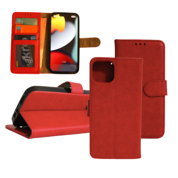 Samsung S21 Plus Wallet Case - Card holder - Magnetic closure - Red  