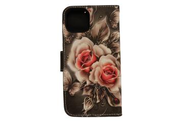 iPhone 13 Pro Max Print 6 Book Case - Kartenhalter - Magnetischer Verschluss