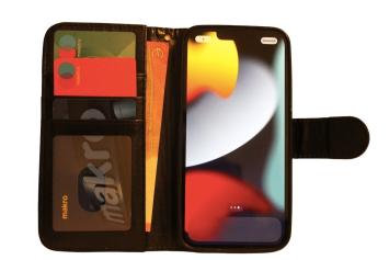 iPhone 13 Pro Max Print 6 Book Case - Kartenhalter - Magnetischer Verschluss