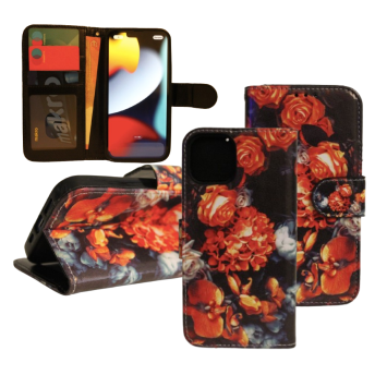 iPhone 13 Pro Max Print 8 Book Case - Kartenhalter - Magnetischer Verschluss