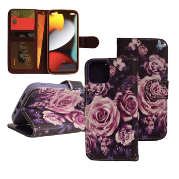 iPhone 13 Pro Max Print 10 Book Case - Porte-cartes - Fermeture magnétique