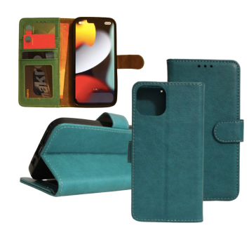 Samsung S21 Plus Boek Hoesje - Kaarthouder - Magnetische sluiting - Turquoise