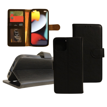 Samsung S21 Plus Boek Hoesje - Kaarthouder - Magnetische sluiting - Zwart